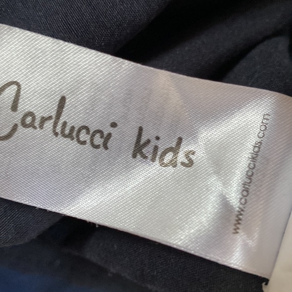 Carlucci kids girls puff sleeve ruffle trim party dress - Picture 9 of 14